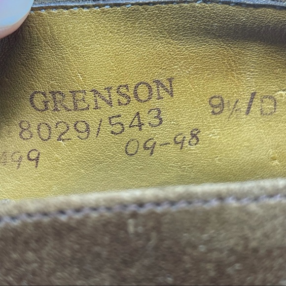 Grenson brown suede lace up booties size 9.5 - Picture 6 of 11